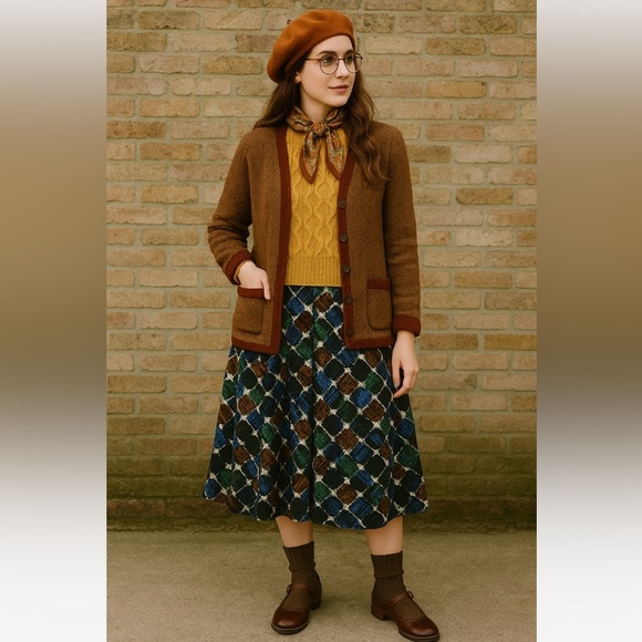 TRISISTO FEMME | Rayon MIDI Bell Lined Skirt - Picture 1 of 13